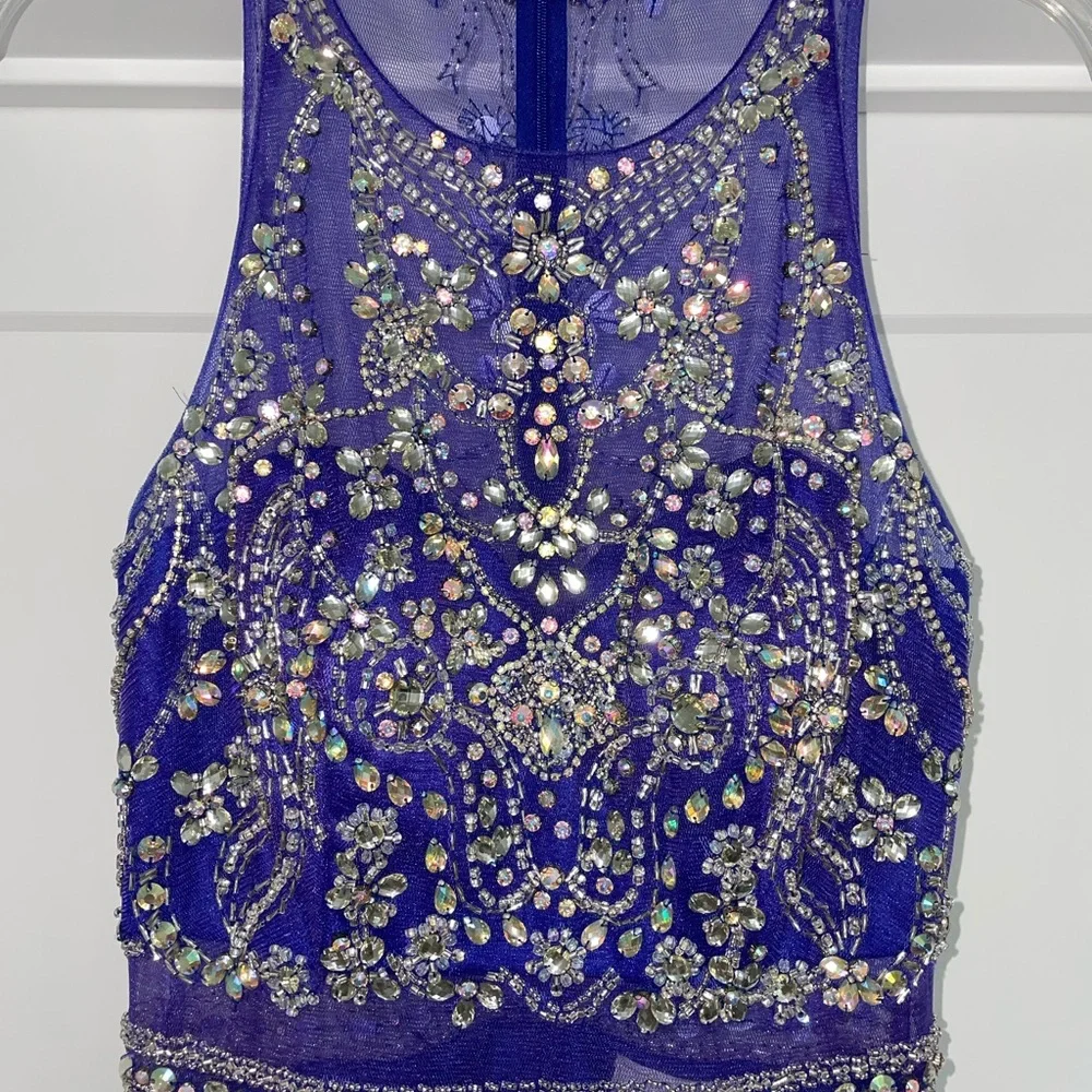 Blue Prom Dress Medium - Picture 2 of 7